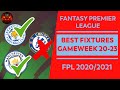 FPL: BEST FIXTURES FOR GAMEWEEK 20-23  TEAMS TO TARGET ...