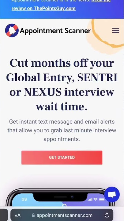 Appointment Scanner - Global Entry Interview Alerts