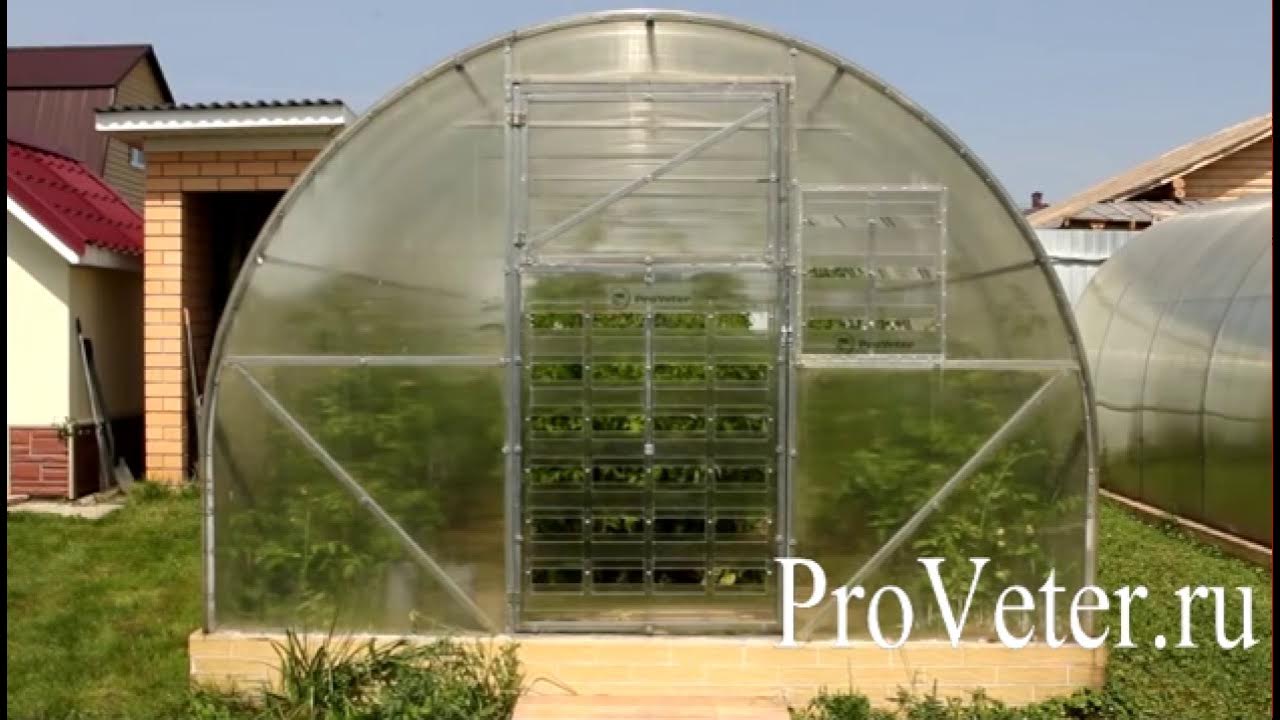 Автоматическое открывание дверей в теплице - YouTube