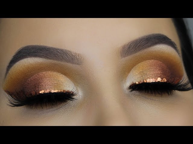 Copper Glitter Cut Crease | Affordable Makeup Tutorial