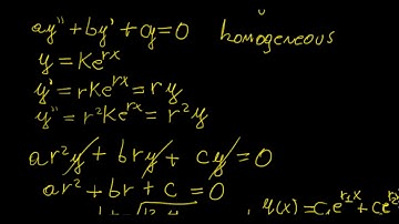 2nd order differential equations | Differential Equations | LetThereBeMath |