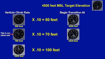 Transitioning to Straight and Level Flight from a Climb