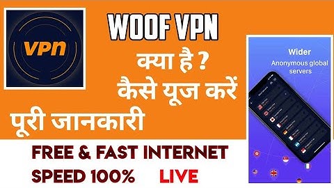 woof vpn | woof vpn app | woof VPN app kya hai | woof vpn kese use kare