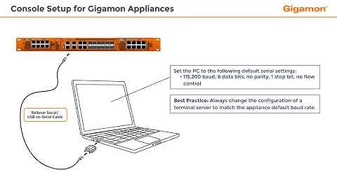 Console Setup for Gigamon Appliances
