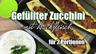 Gefüllte Zucchini mit Hackfleisch Kochvideos Rezepte Villa Martha Kochschule