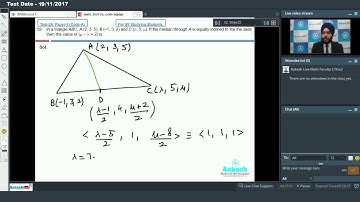 AIATS TEST 2 PAPER 1 MATHEMATICS For Class XI Studying JEE ADVANCED  2018 Q58 to 60