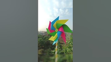 Windmill Craft | Paper Pinwheel Craft | DIY | Craft Ideas 😍 #shorts #short