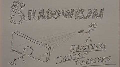 Shooting Through Barriers - GM Screen - Shadowrun 5th Edition