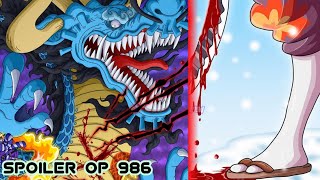 Spoiler One Piece 986 - EDANNN!! Akhirnya Ada Yang Bisa Melukai Kaido Setelah Oden