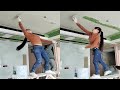 Young girl with great tiling skills - ultimate tiling skills | PART 51