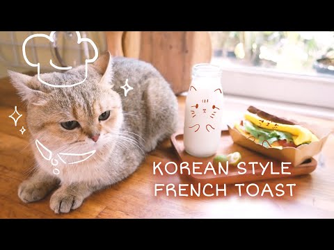 Video Kucing Lucu! Resep Sandwich Korea Gampang Simple - Koki Koca