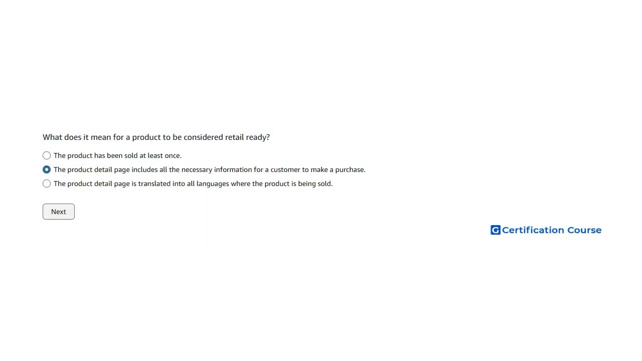 What does it mean for a product to be considered retail ready?