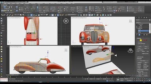 3Dsmax Tutorials, Learn 3D Modeling a Vintage Car ( Delahaye 1937) from Scratch in 3dsmax ( Part 2)