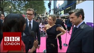 Colin Firth, Patrick Dempsey & Renée Zellweger interview at premiere of Bridget Jones's Baby