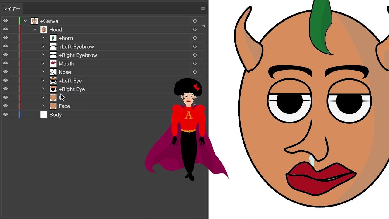 キャラクターアニメーター講座 目の設定 Adobe Character Animator Cc 18 Youtube