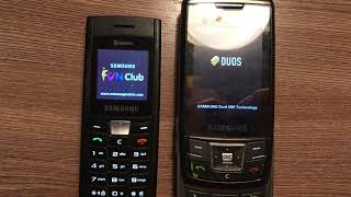 Samsung SGH-C180 and D880 startup / shutdown