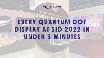 Every Quantum Dot Display at SID Display Week 2022 in under 3 minutes