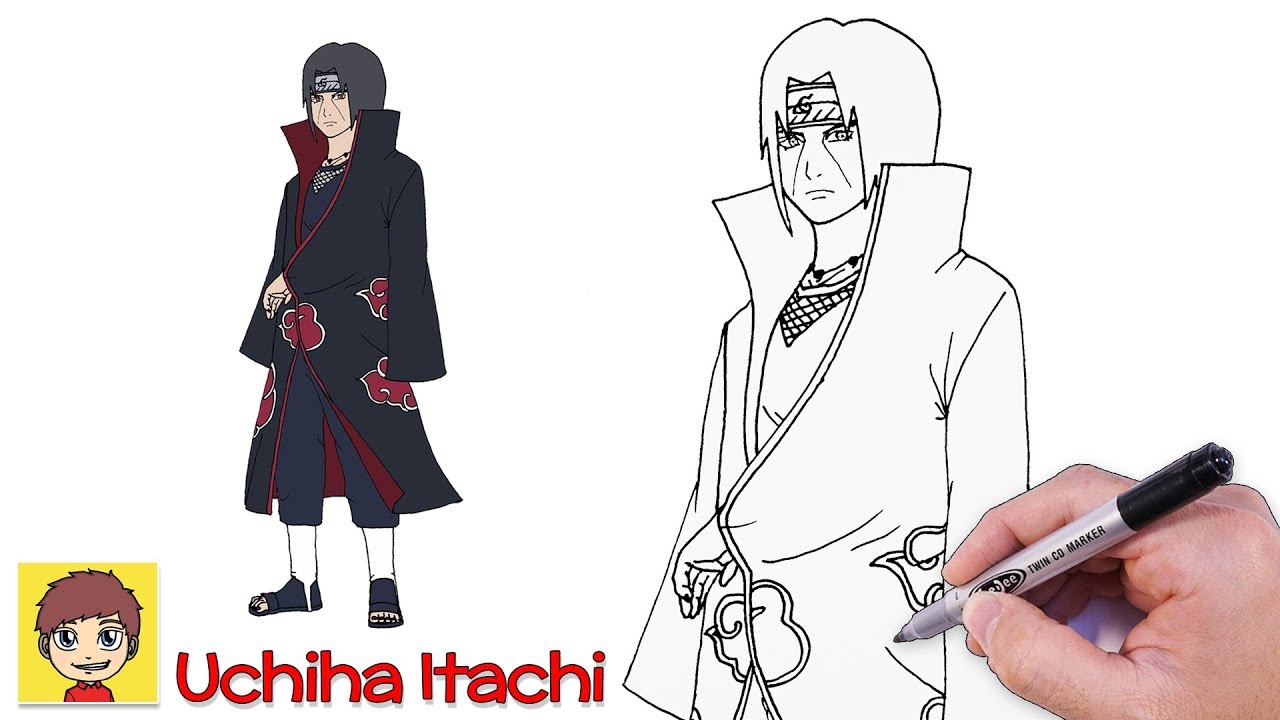 Cách vẽ Itachi siêu ngầu - Vẽ Anime - YouTube