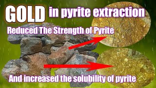 GOLD ASSOCIATED WITH PYRITE | GOLD EXTRACTION FROM ORE | NO NITRIC ACID STONE GOLD RECOVERY