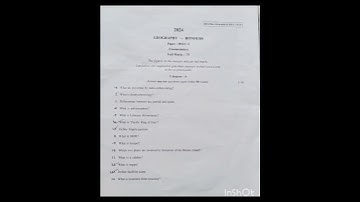 GEOTECTONIC ( Geography MAJOR).CU Question paper 2024-25  @geographybysahelimaam375 #exam #3rdsem