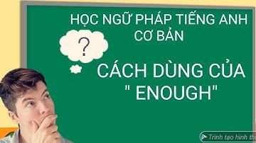 Cách Dùng Của Enough.