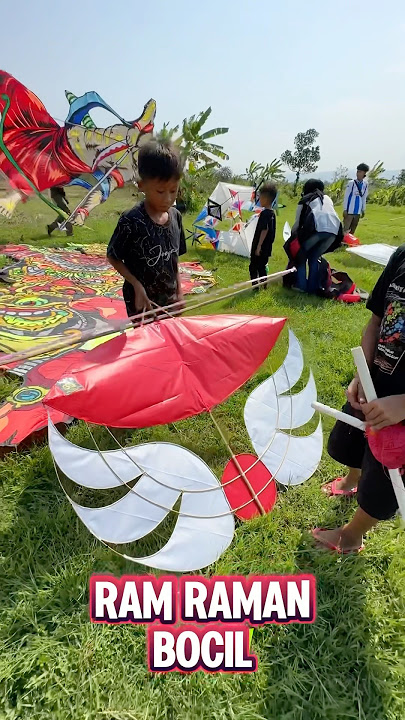Layangan Mini Ram Raman Bocil #layangan
