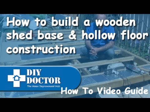 Building a wooden shed base or hollow floor - YouTube