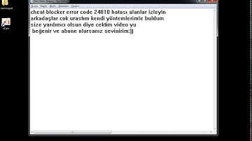 metin2 cheat blocker error code 24010 hatası