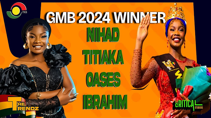 And Titiaka From The Savannah Region Won Dis Years GMB. Congratulations To Her🎉🎊#SavannahRegion