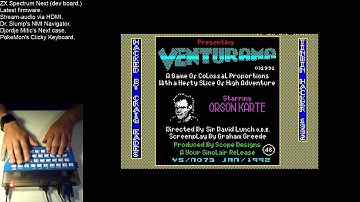 ZX Spectrum Next. Random disks. HDMI picture and audio.