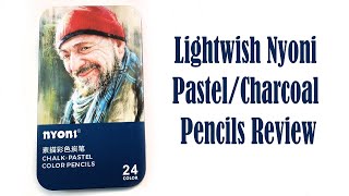 Nyoni Charcoal Pastel Pencils Review! Sent by Lightwish - 24 Set Swatching and Artworks by Becky Tregear Art 1,251 views 2 months ago 15 minutes