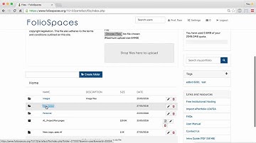 Add and Manage Files - FolioSpaces free ePortfolios