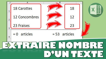 Comment extraire un nombre à partir d’un texte automatiquement sur Excel ?
