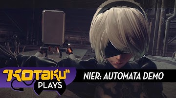 Kotaku Plays The Nier Automata PS4 Demo (No Commentary)