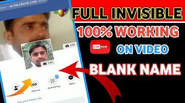 HOW TO CREAT FULL INVISIBLE FACEBOOK ID NEW TRICK 2019 | INVISIBLE ID ON FB NEW METHED | BY SHAHID