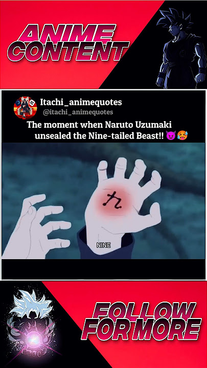 When Naruto Uzumaki unsealed the Nine-tailed Beast!! 🤯🥵 #anime #naruto #kurama #itachi #pain #funny