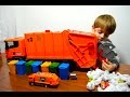Мусоровоз BRUDER Превращение в БОЛЬШОЙ BRUDER TOYS garbage truck SCANIA  Magic Toys transformation