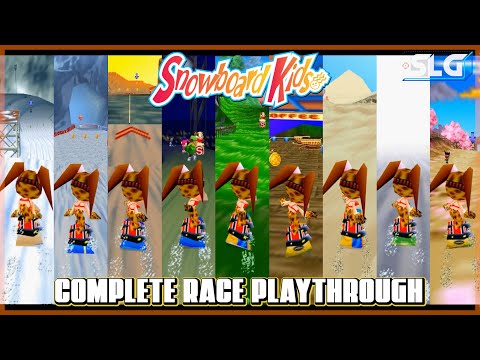 Snowboard Kids Complete Race Longplay - All Tracks [1080P]