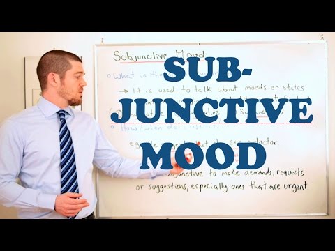 Grammar Series - The Subjunctive Mood
