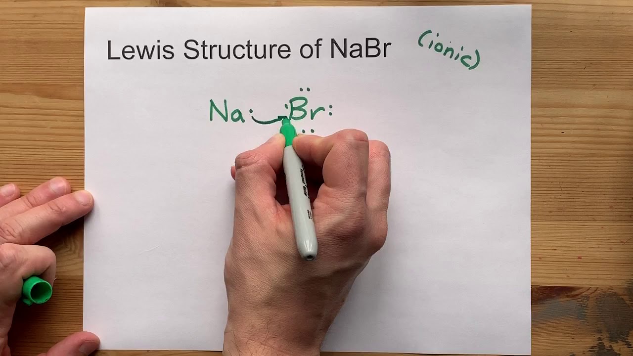 Draw the Lewis Structure of NaBr (sodium bromide)