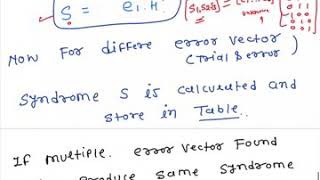 Linear block decoding part 2