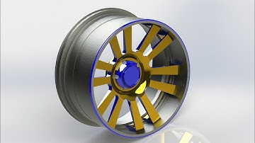 Rim 3D Model in Solidworks / Alloy Wheel 3D model / For Car Wheel. @Knowledge_Centre_03