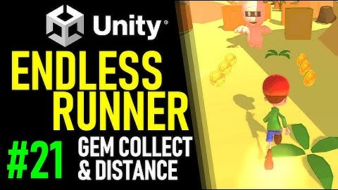 HOW TO MAKE AN ENDLESS RUNNER IN UNITY - TUTORIAL 21 - HOW TO MAKE COLLECTABLE GEMS IN UNITY