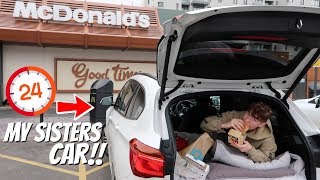 I SPENT 24HOURS IN MY SISTERS CAR! SHE HAD NO IDEA!