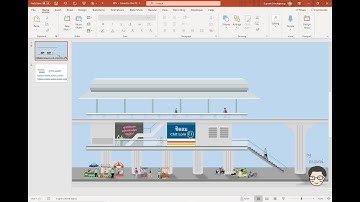 PowerPoint Motion Graphics : 🚅🚃🚃 รถไฟฟ้ามาหาเธอนะ ... 💨