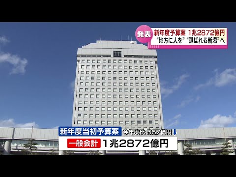【県の新年度予算案】一般会計の総額は1兆2872億円　「選ばれる新潟」へ 《新潟》