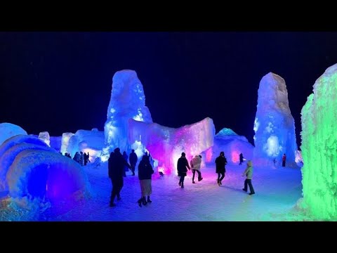 Делать деньги из льда умеют только японцы | Ice festival Hyōtō Matsuri 2022 #2