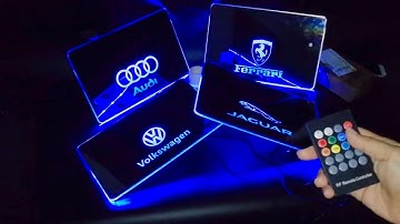 Custom LED Car Floor Mats with Remote Control