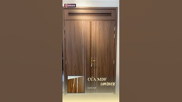 ▶️ Cửa gỗ MDF Laminate có ô lá sách thoáng đẹp sang, màu vân gỗ tinh tế sắc sảo #noithat