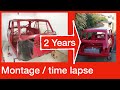 Rally classic mini shell restoration over 2 years time lapse - montage - timelapse